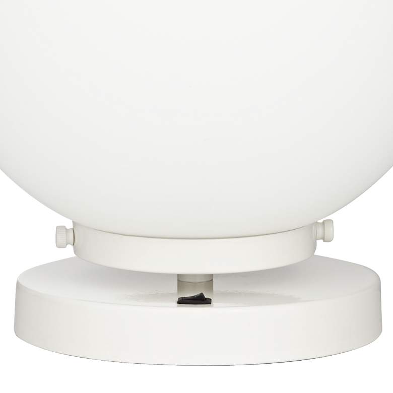 Image 3 Pacific Coast Lighting Casper 11 1/2 inch High White Globe Accent Lamp more views