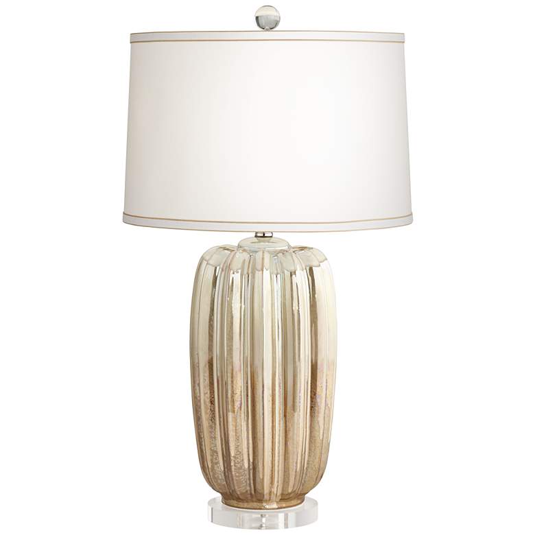 Image 2 Pacific Coast Lighting Champagne 30" Modern Ceramic Table Lamp
