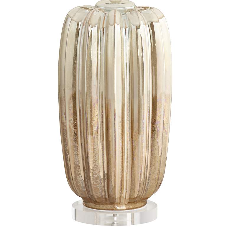 Image 4 Pacific Coast Lighting Champagne 30" Modern Ceramic Table Lamp more views