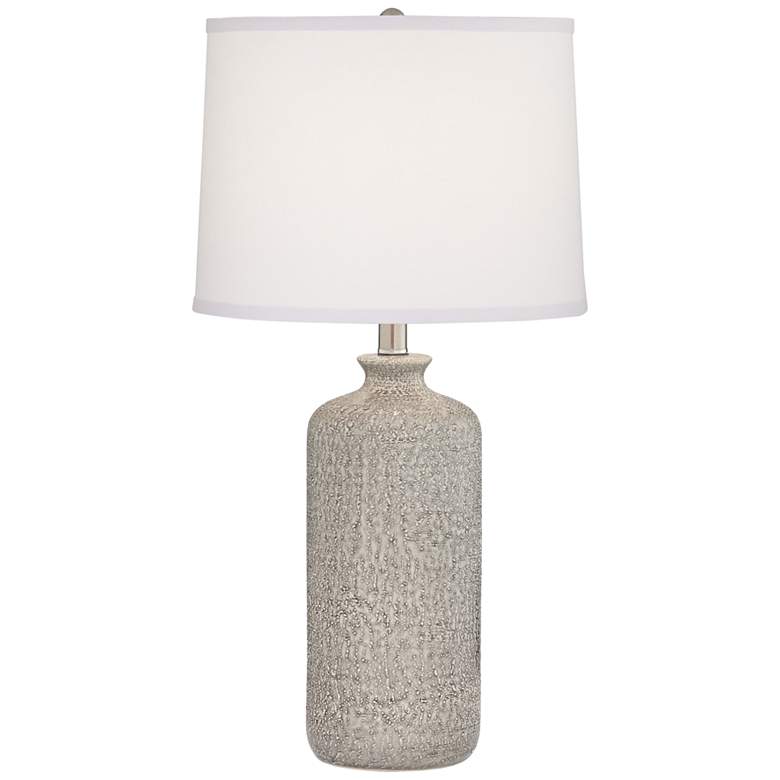 Image 2 Pacific Coast Lighting Chinon 26" High French Gray Ceramic Table Lamp
