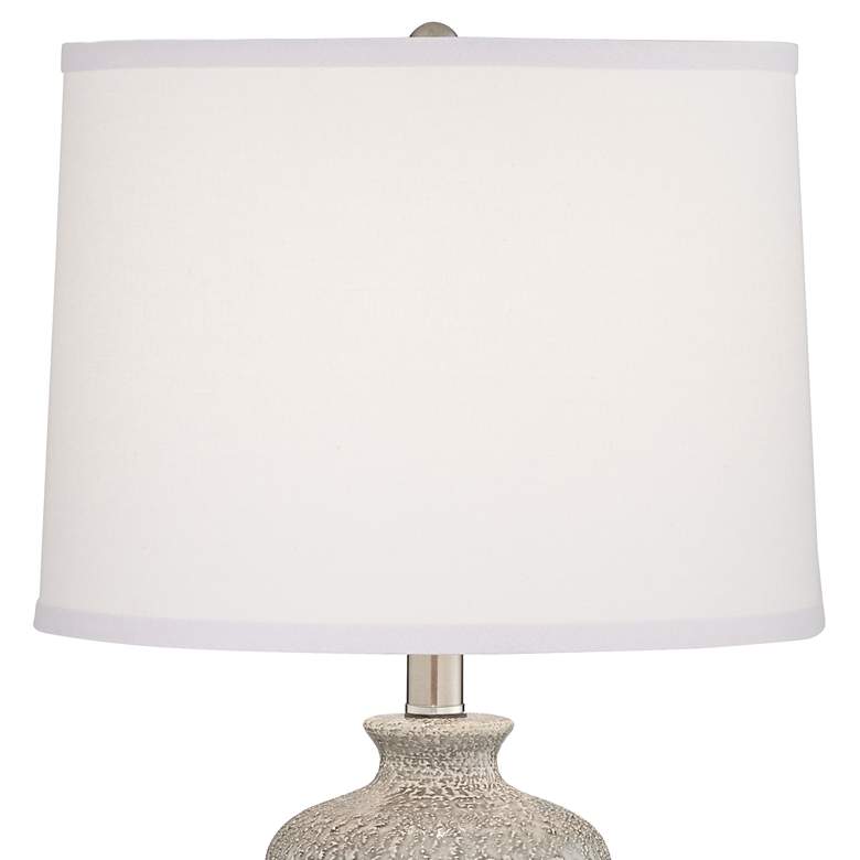 Image 4 Pacific Coast Lighting Chinon 26" High French Gray Ceramic Table Lamp more views