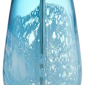 Image4 of Pacific Coast Lighting Clearwater 28" Ocean Blue Glass Lamps Set of 2 more views