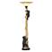 Pacific Coast Lighting Climbing Bears Rustic Tree Torchiere Floor Lamp