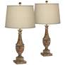 Pacific Coast Lighting Collier Bronze Aged Patina Table Lamp Set of 2