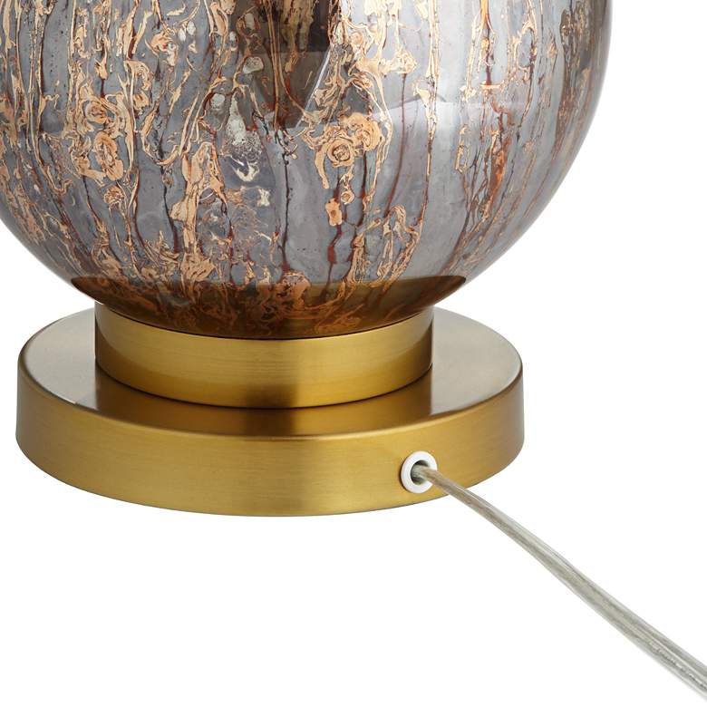 Image 6 Pacific Coast Lighting Copper and Mercury Glass Orb Table Lamp more views