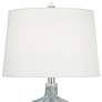 Pacific Coast Lighting Crystal and Arctic Blue Modern Glass Table Lamp