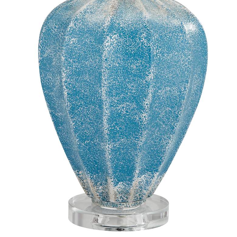 Image 6 Pacific Coast Lighting Crystal and Arctic Blue Modern Glass Table Lamp more views