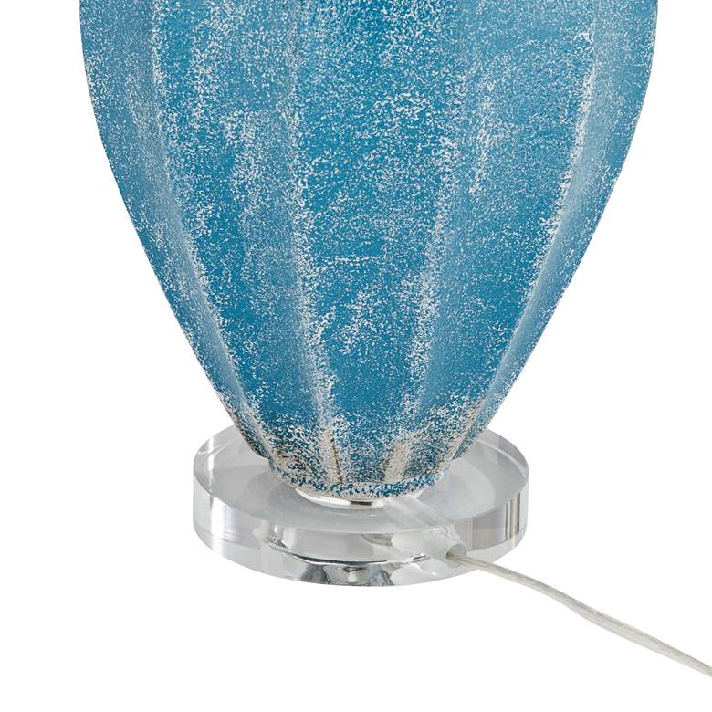 Image 7 Pacific Coast Lighting Crystal and Arctic Blue Modern Glass Table Lamp more views