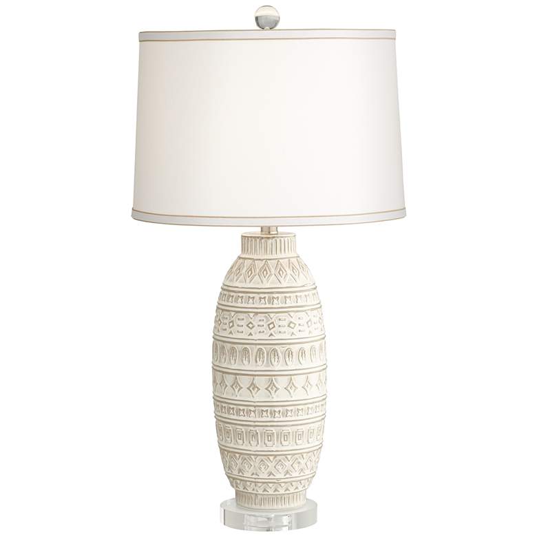 Image 2 Pacific Coast Lighting Cullen Almond Ceramic Table Lamp