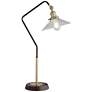 Pacific Coast Lighting Dearborn Bronze and Brass Industrial USB Table Lamp
