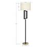 7_Pacific Coast Lighting Deville 65" Black and Brass Modern Floor Lamp more views