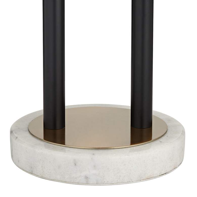 Image 7 Pacific Coast Lighting Double-U Column Black and Marble Modern Table Lamp more views
