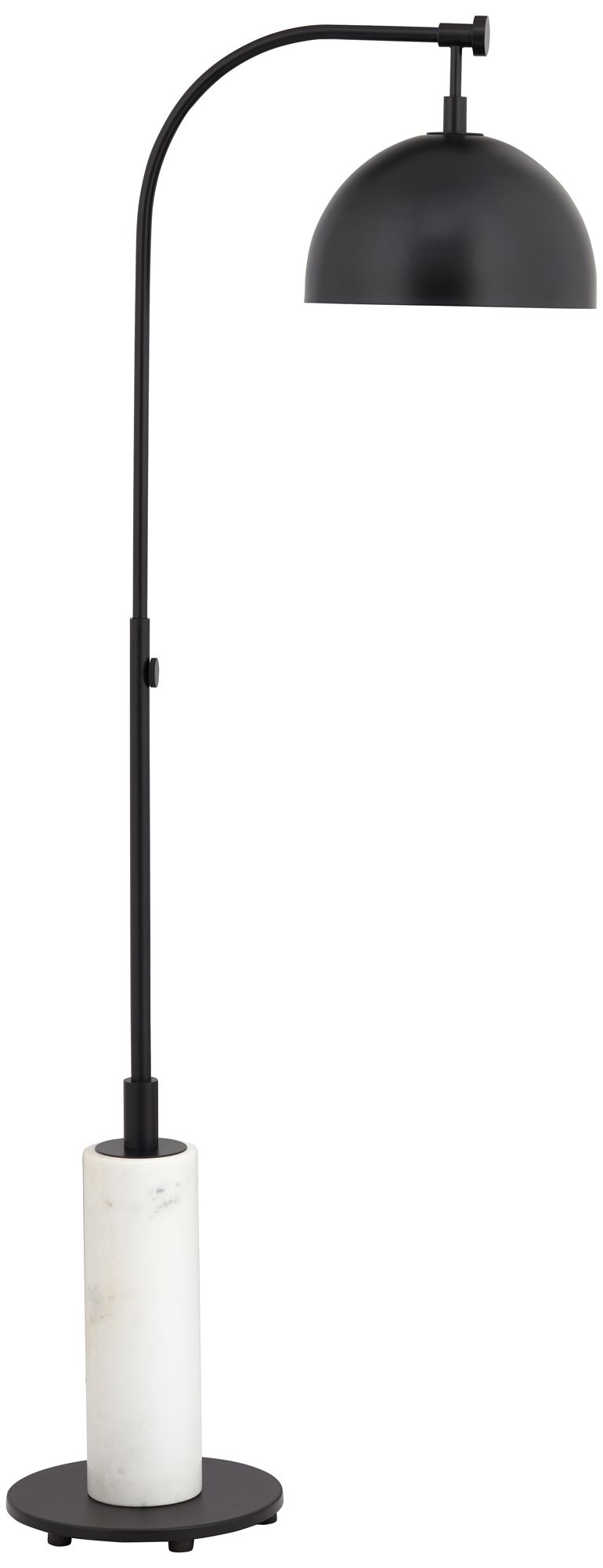 Pacific Coast Lighting Downbridge 64" High Black Arc Arm Floor Lamp