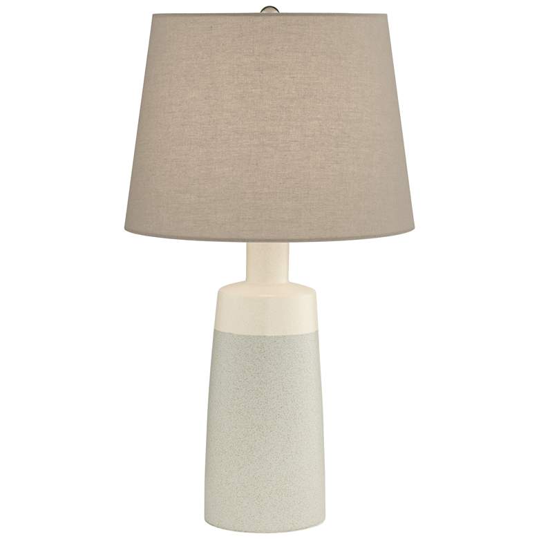 Image 2 Pacific Coast Lighting Effie 17 1/2" Grey Modern Ceramic Table Lamp