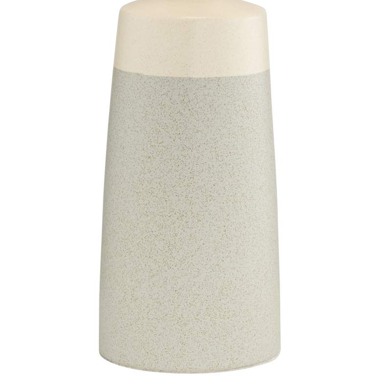 Image 4 Pacific Coast Lighting Effie Grey and Sand Linen Modern Ceramic Table Lamp more views