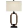 Pacific Coast Lighting Egan Open Ring Bronze and Stone Table Lamps Set of 2