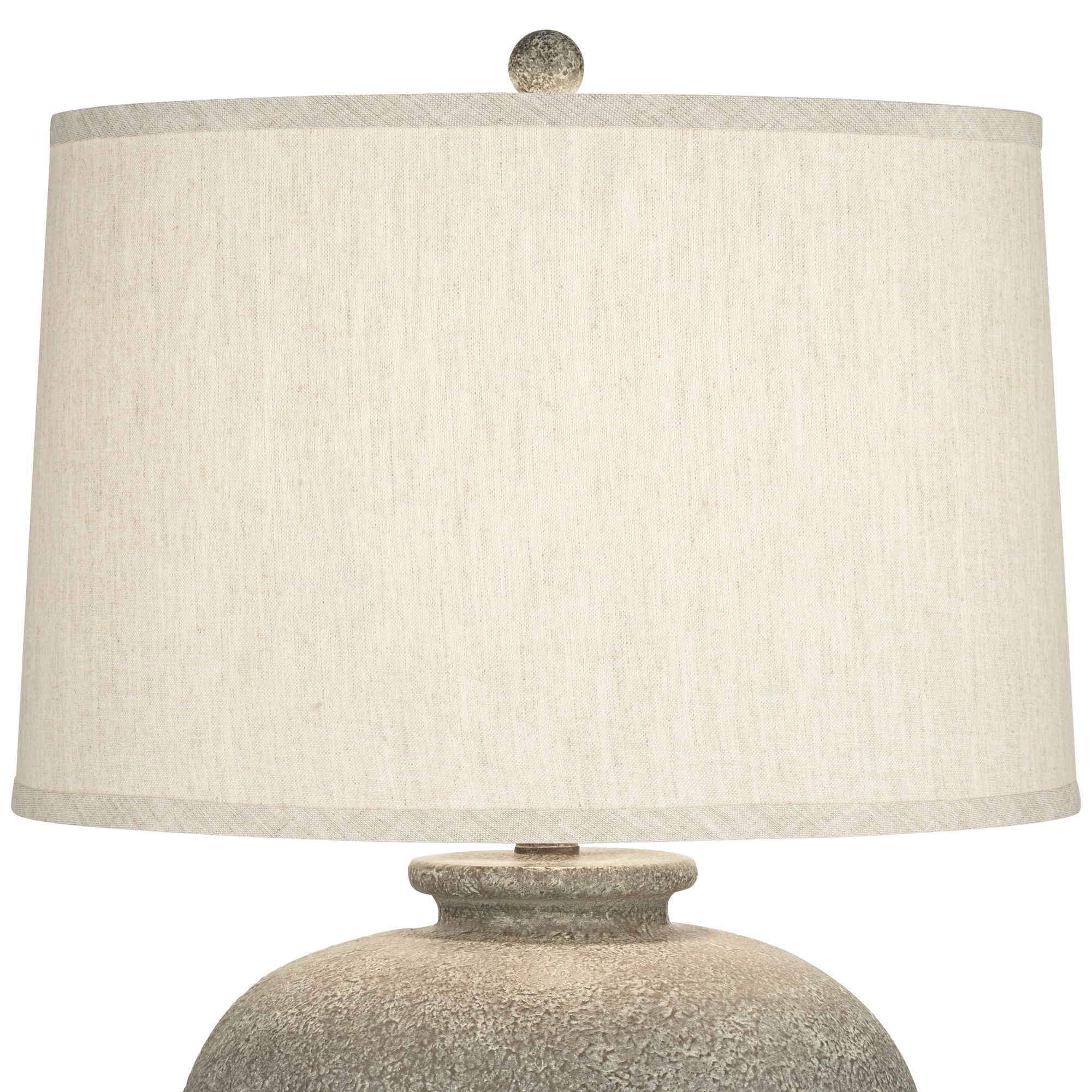 Pacific Coast Lighting Eloy Faux Gray Stone Modern Coastal Table Lamp 301J9 Lamps Plus