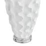 Pacific Coast Lighting Emilia White Ruffles Textured Vase Table Lamp