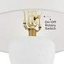 Pacific Coast Lighting Evelyn Matte White and Gold Modern Table Lamp
