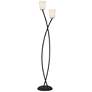 Pacific Coast Lighting Everly 2-Light Metal and Glass Floor Lamp