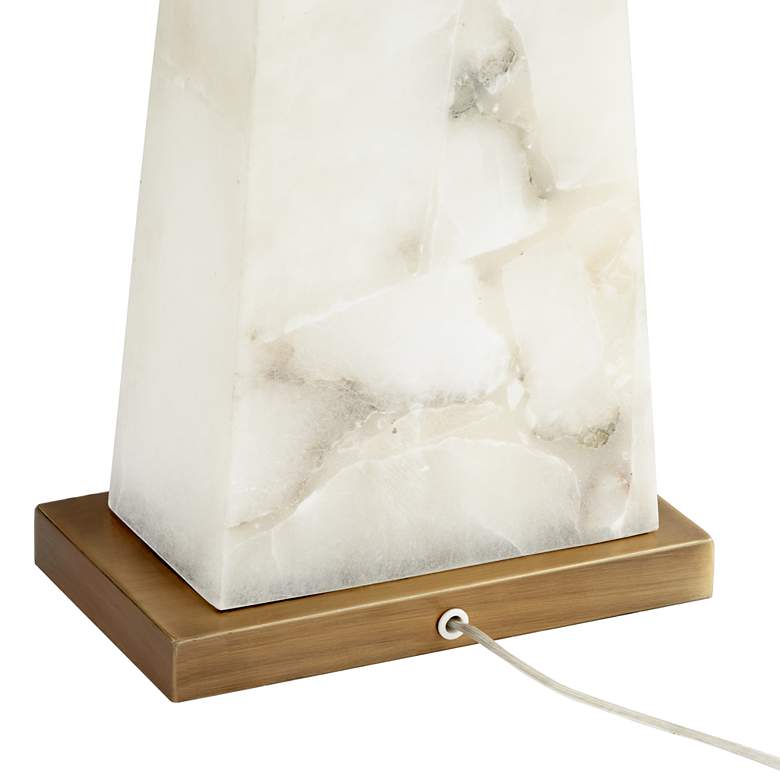 Image 5 Pacific Coast Lighting Faux Alabaster Marble Table Lamp with Night Light more views