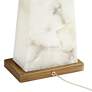 Pacific Coast Lighting Faux Alabaster Marble Table Lamp with Night Light