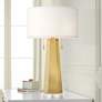 Pacific Coast Lighting Fortress 28" Hexagon Gold Metal Table Lamp