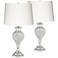 Pacific Coast Lighting Glitz and Glam Chrome Crystal Table Lamps Set of 2