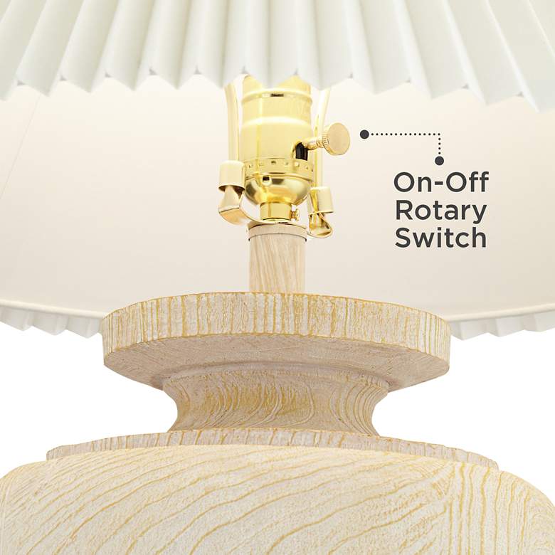 Image 5 Pacific Coast Lighting Grand Maison 30" Faux Wood Table Lamp more views