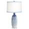 Pacific Coast Lighting Halsted 30" High Blue Ceramic Table Lamp
