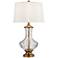 Pacific Coast Lighting Harlow Brass and Fluted Glass Traditional Table Lamp