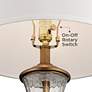 Pacific Coast Lighting Harlow Brass and Fluted Glass Traditional Table Lamp