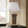 Pacific Coast Lighting Hilda Bronze Leather Table Lamp with Outlet