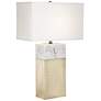 Pacific Coast Lighting Imperial Antique Brass Faux Marble Modern Table Lamp