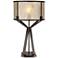 Pacific Coast Lighting Industrial Rust Metal with Mica Shade Table Lamp