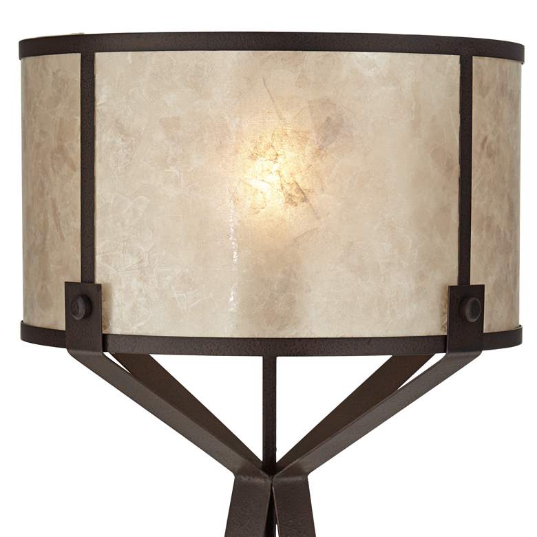 Image 3 Pacific Coast Lighting Industrial Rust Metal with Mica Shade Table Lamp more views