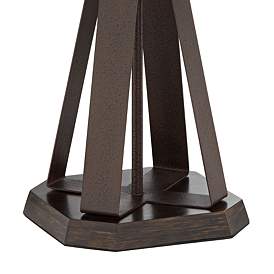 Image4 of Pacific Coast Lighting Industrial Rust Metal with Mica Shade Table Lamp more views