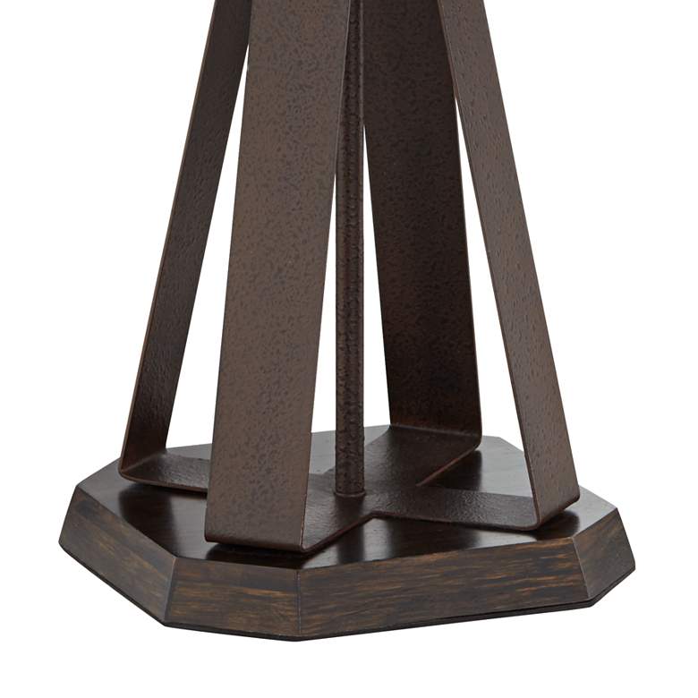 Image 4 Pacific Coast Lighting Industrial Rust Metal with Mica Shade Table Lamp more views
