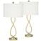 Pacific Coast Lighting Infinity Gold Finish Modern Table Lamps Set of 2