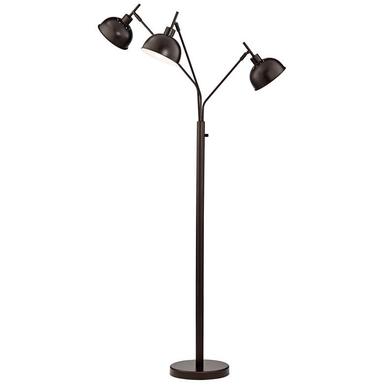 Image 2 Pacific Coast Lighting Ironworks 3-Light Dark Bronze Modern Floor Lamp