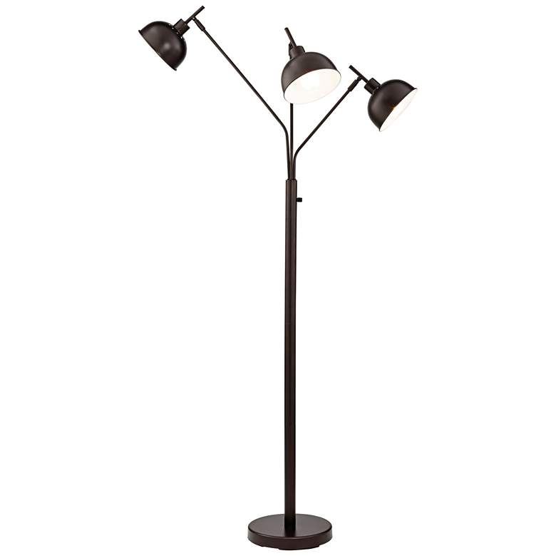 Image 5 Pacific Coast Lighting Ironworks 3-Light Dark Bronze Modern Floor Lamp more views