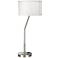 Pacific Coast Lighting Jessen Nickel Bent Arm Outlet and USB Table Lamp