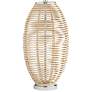 Pacific Coast Lighting Knoll 33" Natural Rattan Basket Table Lamp
