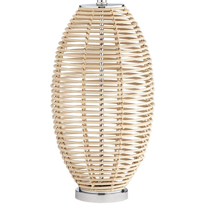 Image 4 Pacific Coast Lighting Knoll 33" Natural Rattan Basket Table Lamp more views