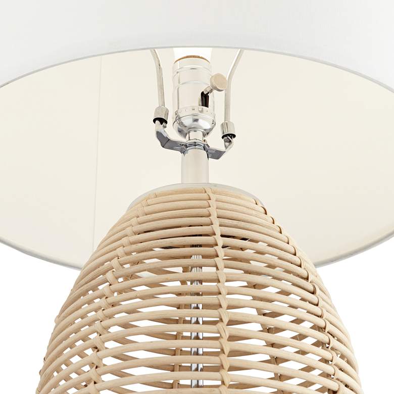 Image 5 Pacific Coast Lighting Knoll 33 inch Natural Rattan Basket Table Lamp more views