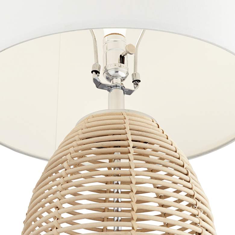 Image 5 Pacific Coast Lighting Knoll 33" Natural Rattan Basket Table Lamp more views