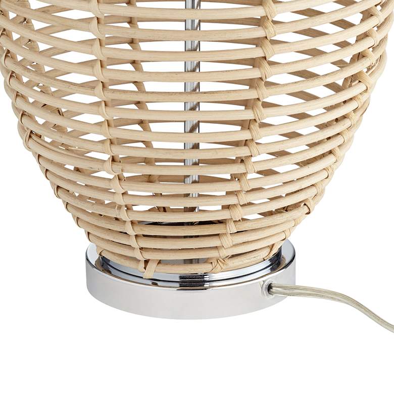 Image 6 Pacific Coast Lighting Knoll 33 inch Natural Rattan Basket Table Lamp more views