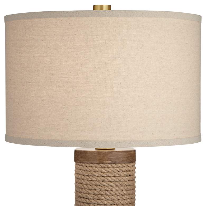 Image 4 Pacific Coast Lighting Lenwood 31 inch Natural Rope Column Table Lamp more views