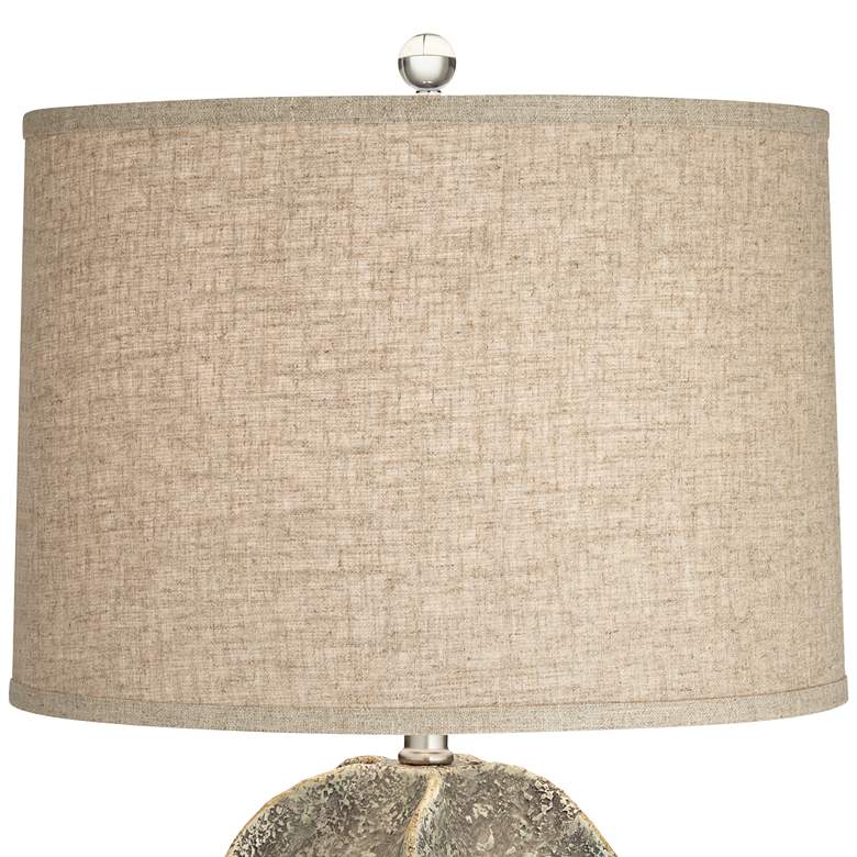 Image 4 Pacific Coast Lighting Logan 29 inch Textured Faux Stone Rustic Table Lamp more views