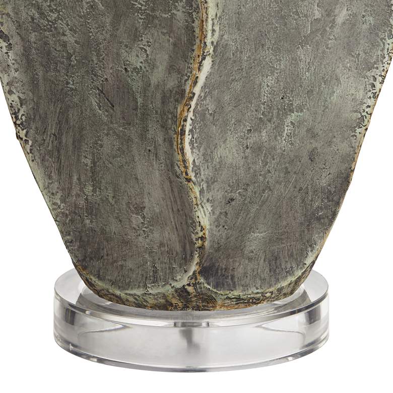 Image 7 Pacific Coast Lighting Logan 29 inch Textured Faux Stone Rustic Table Lamp more views